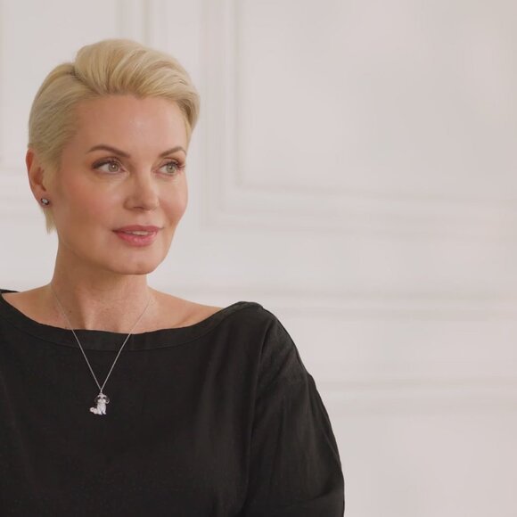 Shih Tzu Pet Lovers Dog Breed Puppy Owners Rhodium Sterling Silver CZ Necklace - Picture 8 of 9